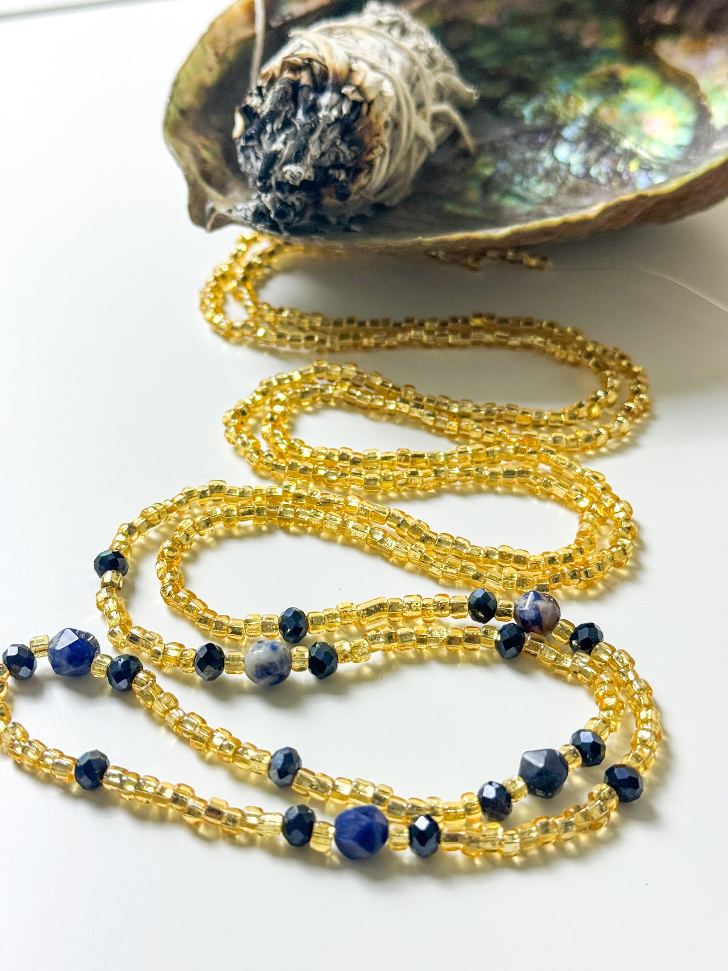 Sacred Voice - Sodalite Waist Bead