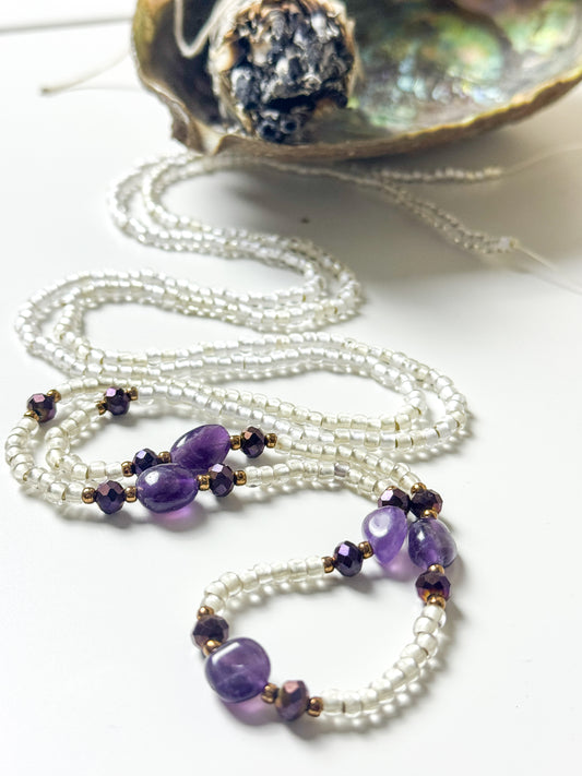 Royal Intentions - Amethyst Waist Bead